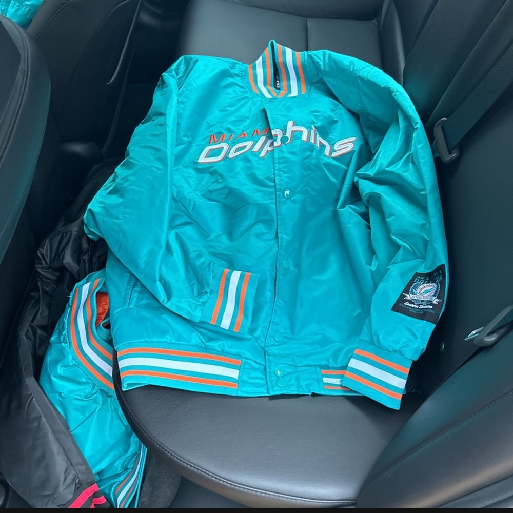 Dolphins Authentic Team Apparel Varsity Jacket Brand New with Tag